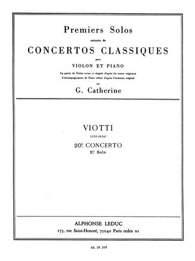 Concerto no.20pour violin et piano