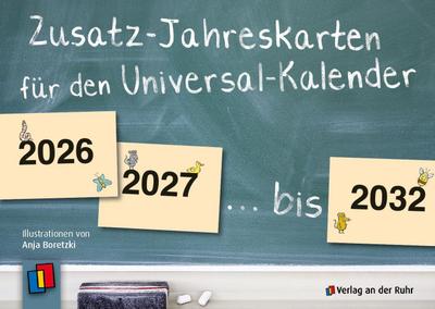Zusatz-Jahreskarten 2026 - 2032 für den Universal-Kalender