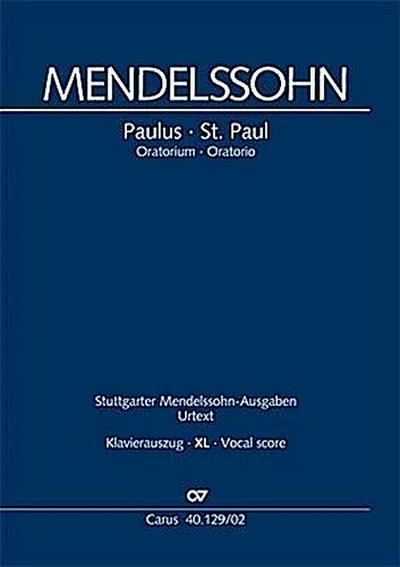 Paulus (Klavierauszug XL, deutsch/englisch)