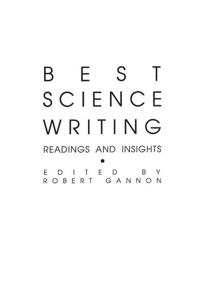 Best Science Writing