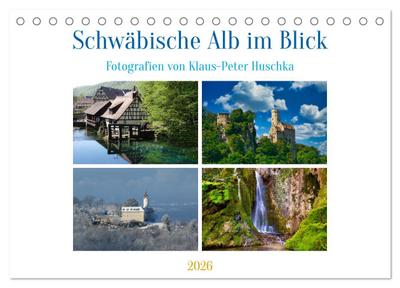 Schwäbische Alb im Blick (Tischkalender 2026 DIN A5 quer), CALVENDO Monatskalender