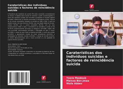 Caraterísticas dos indivíduos suicidas e factores de reincidência suicida