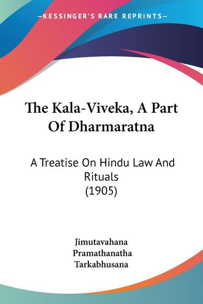 The Kala-Viveka, A Part Of Dharmaratna