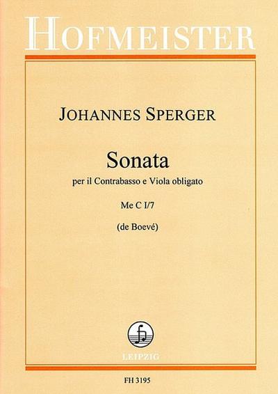 Sonata per il Contrabasso e Viola obligato, für Kontrabass, Viola und Klavier