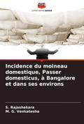 Incidence du moineau domestique, Passer domesticus, à Bangalore et dans ses environs