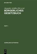 Bürgerliches Gesetzbuch