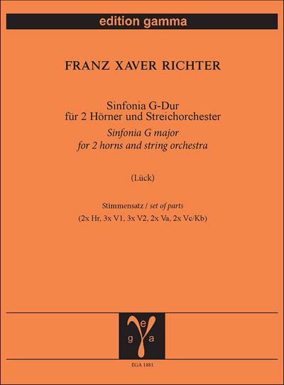 Sinfonia G-Dur / Stimmen