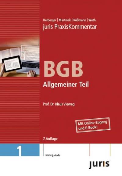 juris Praxiskommentar BGB Gesamtausgabe / Allgemeiner Teil