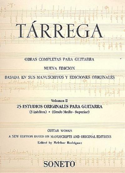 Obras completas para guitarra vol.225 Estudios originales grado medio