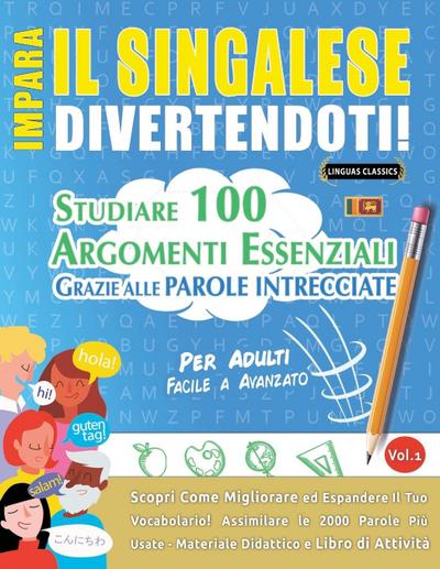 IMPARA IL SINGALESE DIVERTENDOTI! - PER ADULTI