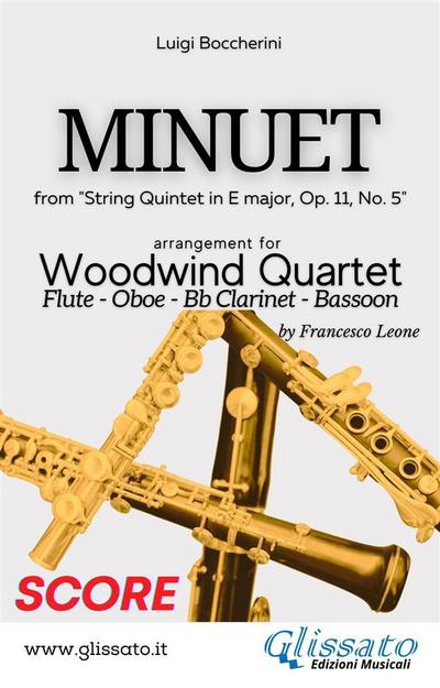 Minuet - Woodwind Quartet (SCORE)