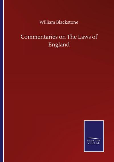Commentaries on The Laws of England