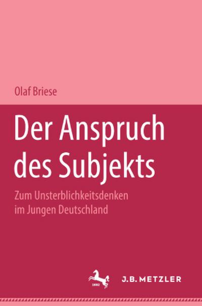 Der Anspruch des Subjekts