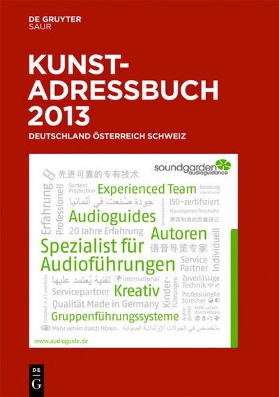 Kunstadressbuch Deutschland, Österreich, Schweiz