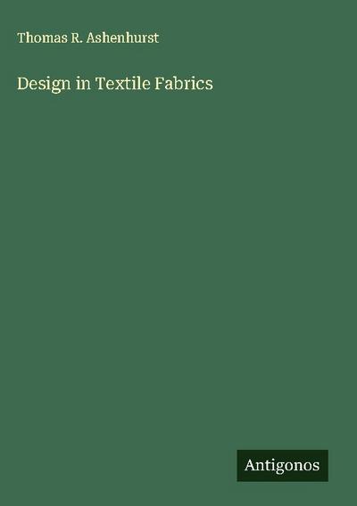 Design in Textile Fabrics