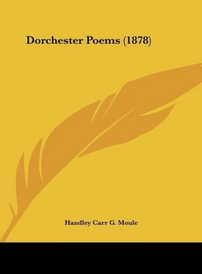 Dorchester Poems (1878)