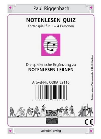 Notenlesen Quiz (Kartenspiel)
