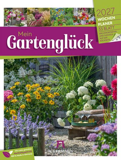 Gartenglück Wochenplaner Kalender 2027