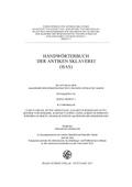 Handwörterbuch der antiken Sklaverei (HAS)