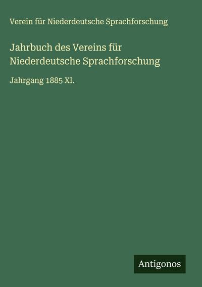 Jahrbuch des Vereins für Niederdeutsche Sprachforschung