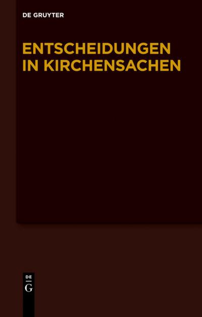 Entscheidungen in Kirchensachen 50