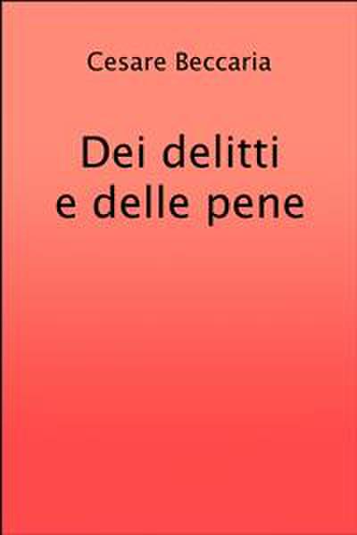 Dei delitti e delle pene