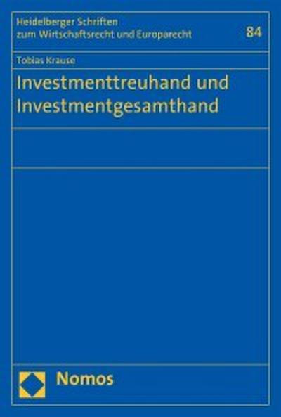 Investmenttreuhand und Investmentgesamthand