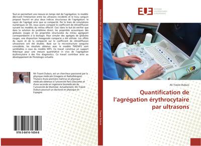 Quantification de l’agrégation érythrocytaire par ultrasons