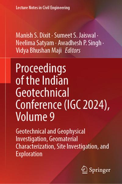 Proceedings of the Indian Geotechnical Conference (IGC 2024), Volume 9