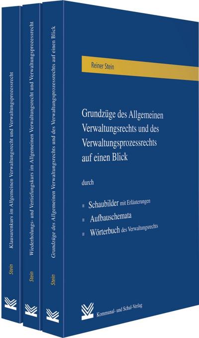 Grundzüge des Allgemeinen Verwaltungsrechts und des Verwaltungsprozessrechts auf einen Blick. Wiederholungs- und Vertiefungskurs im Allgemeinen Verwaltungsrecht und Verwaltungsprozessrecht. Klausurenkurs im Allgemeinen Verwaltungsrecht und Verwaltungsprozessrecht, 3 Bde.