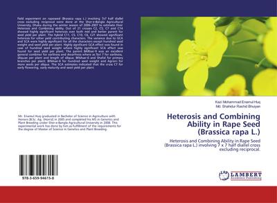 Heterosis and Combining Ability in Rape Seed (Brassica rapa L.)