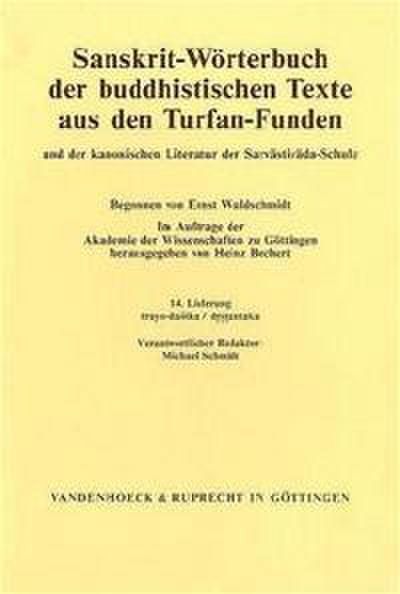 Sanskrit-Wörterbuch der buddhistischen Texte aus den Turfan-Funden. Lieferung 14