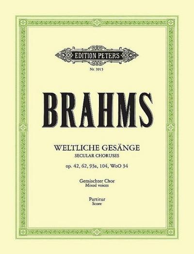 Weltliche a-cappella Gesänge