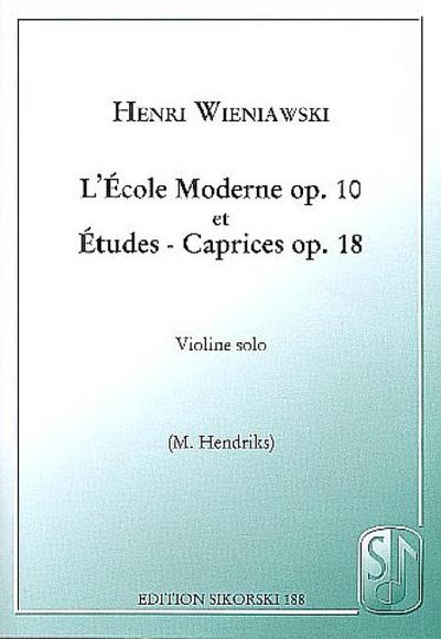 L’école moderne op.10 et études-caprices op.18pour violon