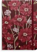 Burde Notizbuch Deluxe A5 Burgundy Flower