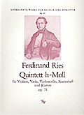 Quintett h-Moll op.74für Violine, Viola, Violoncello, Kontrabaß und Klavier