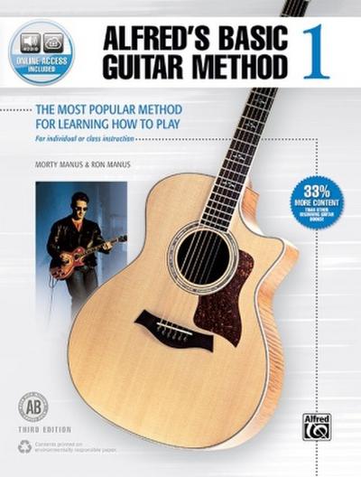 Alfred’s Basic Guitar Method 1 (Third Edition), m. 1 Buch, m. 1 Beilage