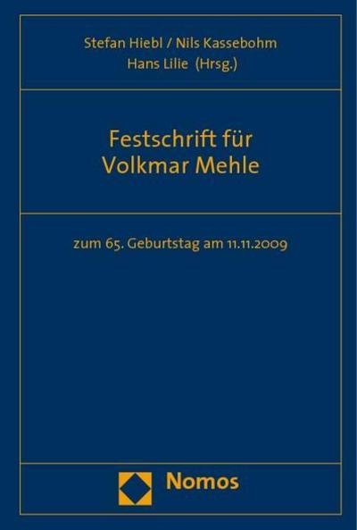 Festschrift für Volkmar Mehle