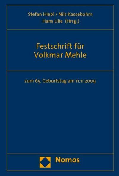 Festschrift für Volkmar Mehle