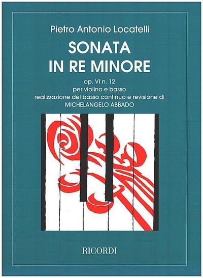 Sonata re minore op.6,12per violino e bc