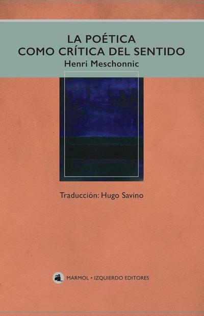 La poesía como crítica del sentido