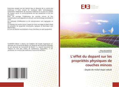 L’effet du dopant sur les propriétés physiques de couches minces