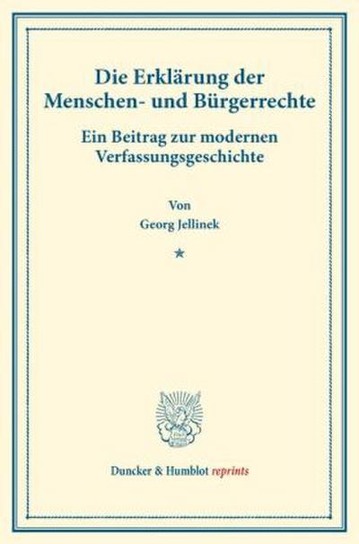 Die Erklärung der Menschen- und Bürgerrechte.