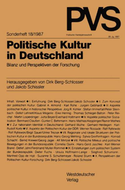 Politische Kultur in Deutschland