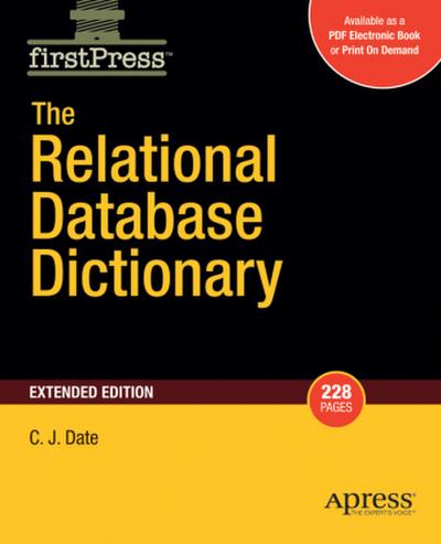 The Relational Database Dictionary, Extended Edition