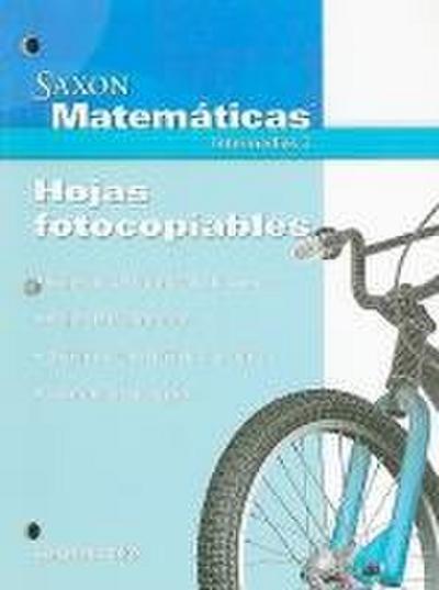Saxon Matematicas, Intermedias 3: Hojas Fotocopiables