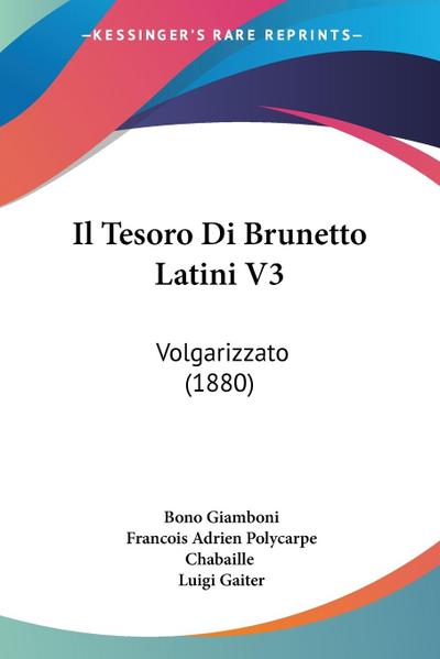 Il Tesoro Di Brunetto Latini V3