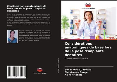 Considérations anatomiques de base lors de la pose d’implants dentaires