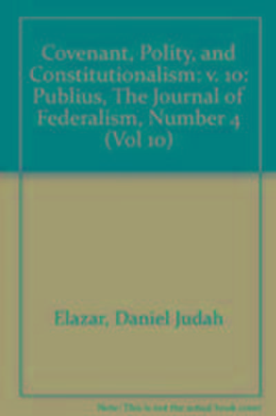 Covenant, Polity, and Constitutionalism