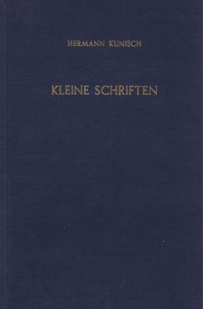 Kleine Schriften.